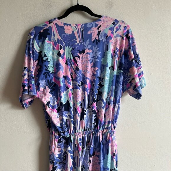 Lilly Pulitzer Sz S Printed Floral Relaxed Jumpsuit - Picture 7 of 11